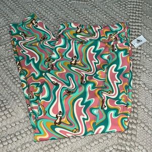 Disney chip and Dale color swirl athletic pants